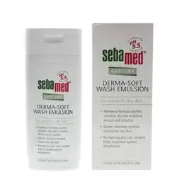 derma-soft wash emulsion for sensitive dry skin 200ml -sebamed