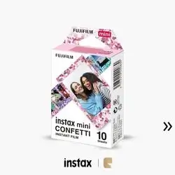 FUJIFILM Instax Mini Confetti Instant Film Sheets 10Pcs (10x1) for Mini Cameras