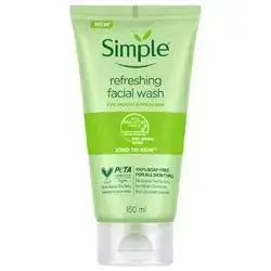 SIMPLE KIND TO SKIN REFRESHING FACIAL WASH GEL %100 SOAP FREE FOR ALL SKIN TYPES VEGAN 150ML