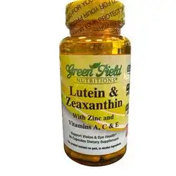 Lutein & zeaxanthn with zinc and vitamin A,C & E 30 capsules (Green Field)