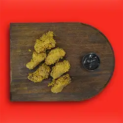 6 Pieces Hickory BBQ Wings