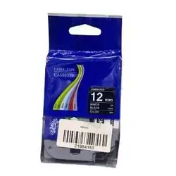 Label Tabe Brother Master Copy-12mm-White On Black