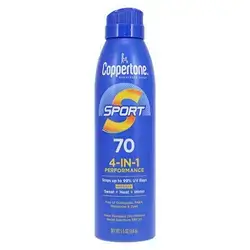 Coppertone Sport spf 70 Continuous Sunscreen Spray 4in1 - 156g