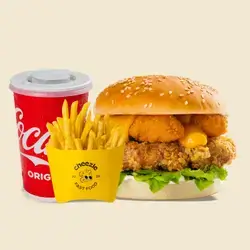 Cheezle Chicken Burger (Medium Combo)