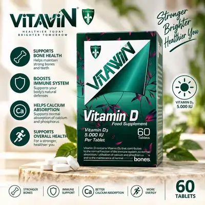 Vitaviin Vitamin D3 – 5,000 IU – 60 Tablets