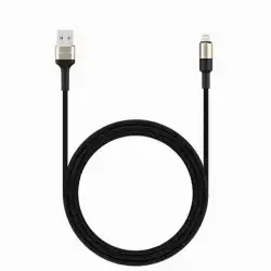 RockRose Aspire AL 2.4A 1m Lightning Charge & Sync Cable Black