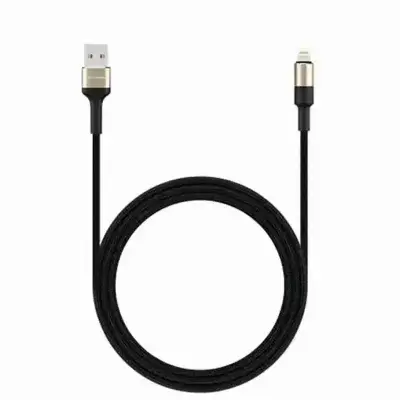 RockRose Aspire AL 2.4A 1m Lightning Charge & Sync Cable Black