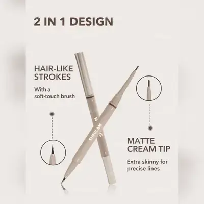SHEGLAM Brows On Demand 2-In-1 Brow Pencil-Chocolate