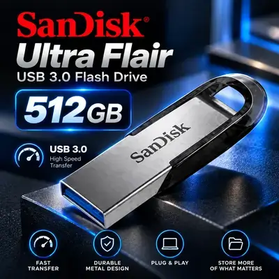 Sandisk Ultra Flair USB 3.0 Flash Drive 512GB