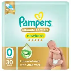 Pampers Ultimate Comfort Taped Diapers, Size 0,-30 Diapers