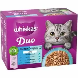 Whiskas Duo Ocean Delights in jelly 12X85G