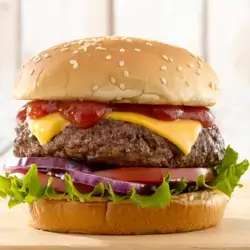 Local Meat Burger With Cheese