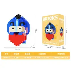 Nano Block Cartoon DIY Mini Building Bricks Toy (Ant & Heart)