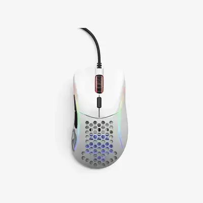 Glorious Model D- (Minus) Wired Ergonomic Gaming Mouse – Glossy White
