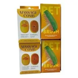 Pet Massage Comb and Brush Set