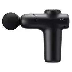 HAVIT MG1508 Deep Tissue Handheld Massage Gun with 4 Massage Heads - Black