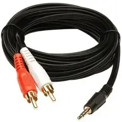 Audio Cable Aux 3.5mm Male to Dual RCA Male 1.5M