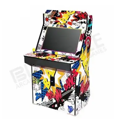 Arcade Game White & Yellow - 132cm