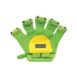 Newborn Hand Loofah Baby Bath Sponge - Green