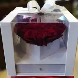 Heart Box With Natural Flowers
