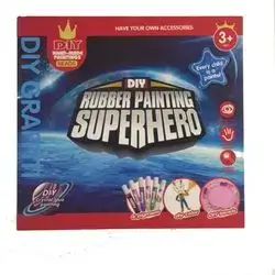 DIY Rubber Painting Superhero