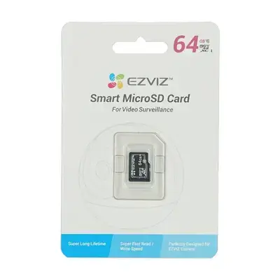 کارتێکی یادی میکرۆ SD ژ EZVIZ 64GB – هاوبەشی خوێندنی خێرا بۆ کامێرا و ئامێرە زانستیەکان