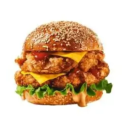 Double Chicken Burger With Cheese