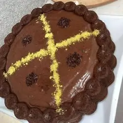 Cake With Chocolate Sauce