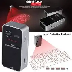 portable virtual laser projection keyboard.
