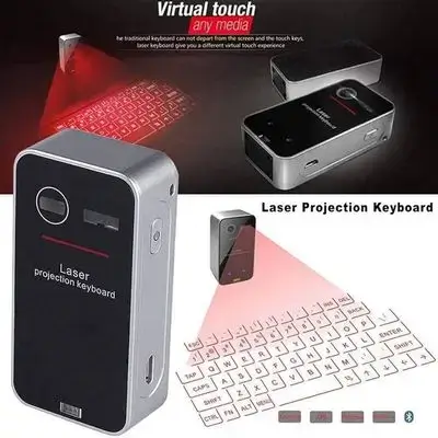 portable virtual laser projection keyboard.