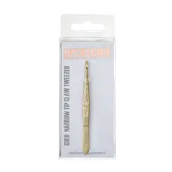 Gold Narrow Tip Claw Tweezer PR-919 _ Promani