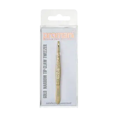 Gold Narrow Tip Claw Tweezer PR-919 _ Promani