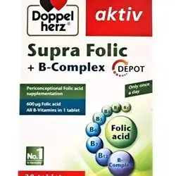 Supra Folic +B-complex (doppel herz ) 30 tablet