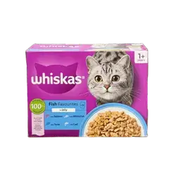 Whiskas Adult Fish Favourites in Jelly 12x85g