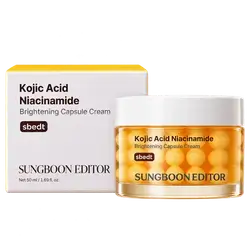 Kojic Acid Niacinamide Brightening Capsule Cream Sbedt 50ml _ Sungboon Editor