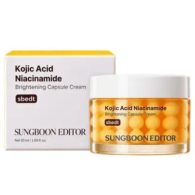 Kojic Acid Niacinamide Brightening Capsule Cream Sbedt 50ml _ Sungboon Editor