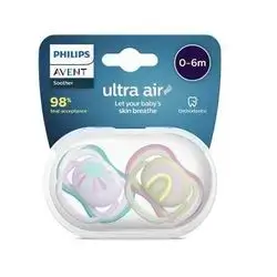 Phlips Avent Soother 0-6m Ultra Air Tiger and Worm