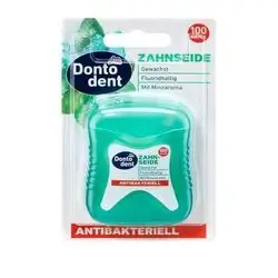 dentodent dental floss 100meter contains fluoride with mint flavor and antibacterial