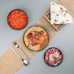 Bulgur And Grilled Chicken And Bean