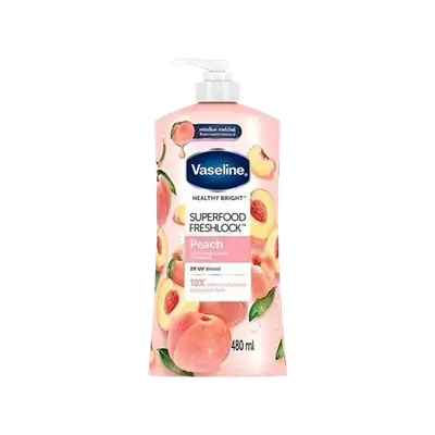 Super Food Freshlock Peach Lotion 480ml _ Vaseline