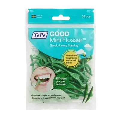 Good Mini Flosser Quick & Easy Flossing 36 Pcs _ TePe