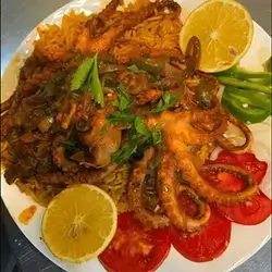 Octopus on Rice