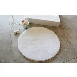 Ecru Round Mat