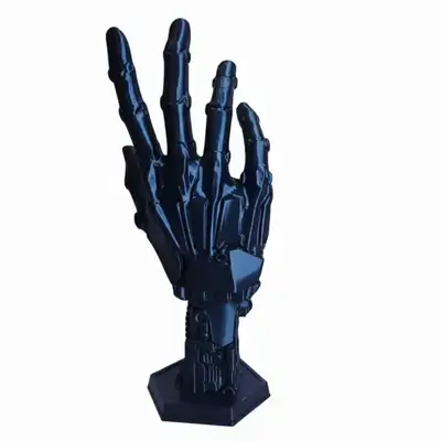 Sci-Fi Robot Hand Controller Stand for Xbox/PS5 | 3D Cyberpunk Holder - Dark Blue