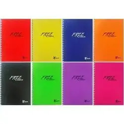free notebook 60sh lined a5