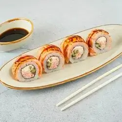 Salmon Unagi Roll  4pcs