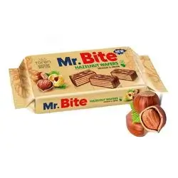 Mr. Bite biscuits with bazelnuts flavor38g