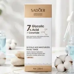 SADOER 7% Glycolic Acid + Ceramide Facial Toner (200ml)