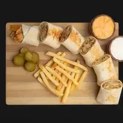 Arabic Shawarma Meal In Saj Bread