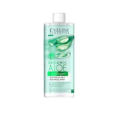 eveline cosmetics organic aloe + collagen cleansing micellar water 500ml